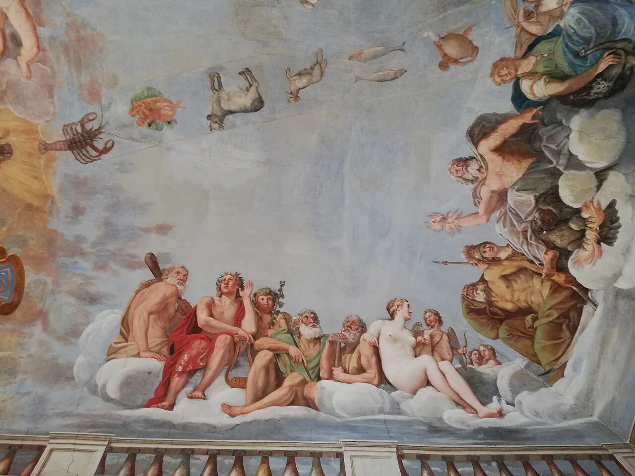 Affreschi a Palazzo Giustiniani, Bassano Romano, Viterbo 1